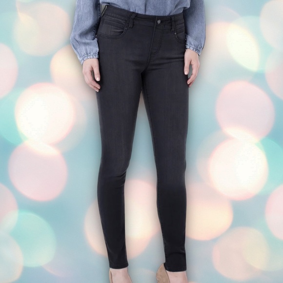 Liverpool Women’s Black Dark Gray Skinny Denim Jeans Size 8 - Picture 1 of 6
